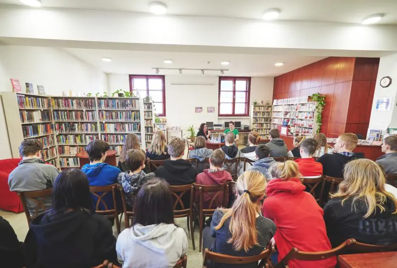 Beseda v&nbsp;Nové Pace s&nbsp;překladatelkami Marií Jungmannovou a&nbsp;Alžbětou Lexovou. Foto: Jiří Jungmann
